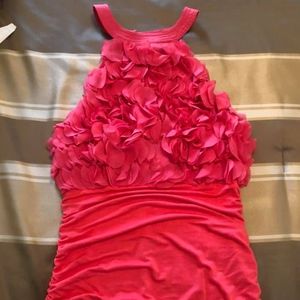 pink bebe halter neck top